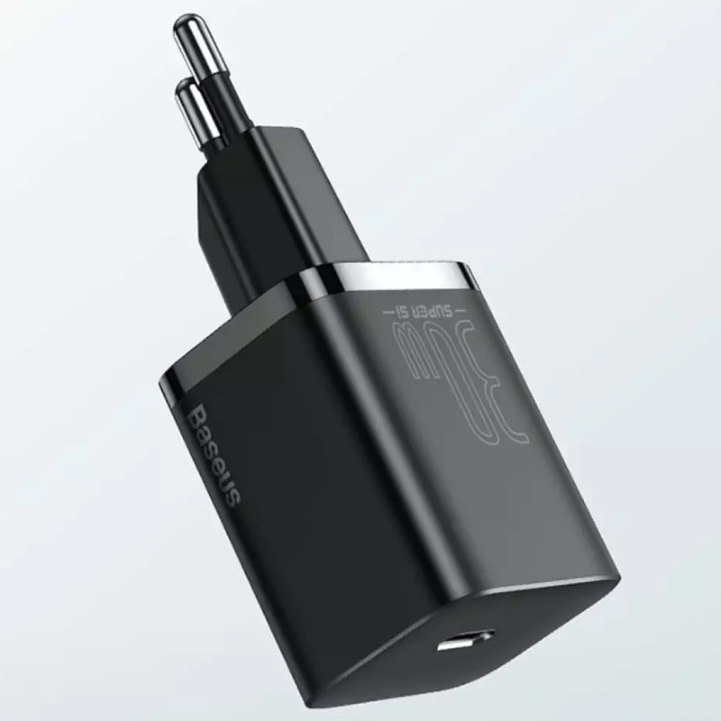Фото СЗУ Baseus Super Si Quick Charger PD30W (1USB-C) (CCSUP-J) (Черный) на vchehle.ua