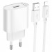 СЗУ Hoco C109A Fighter 10.5W (1USB-A) + кабель USB to Lightning (White)