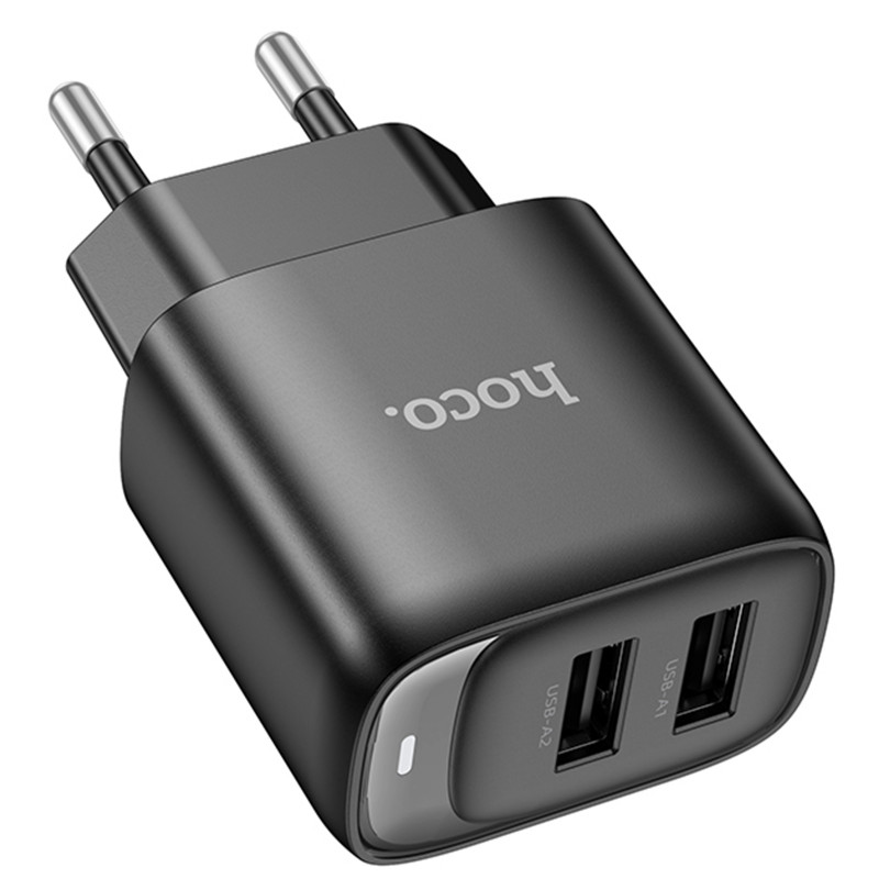 МЗП Hoco C141A Smart 2.1A (2USB-A) (Black)