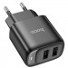 МЗП Hoco C141A Smart 2.1A (2USB-A) (Black)
