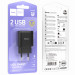 МЗП Hoco C141A Smart 2.1A (2USB-A) (Black) в магазині vchehle.ua