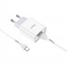 Купити МЗП Hoco C81A Asombroso 2.1A (1USB-A) + кабель USB to Type-C (Білий) на vchehle.ua