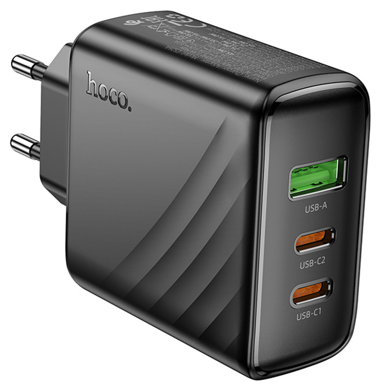 Купити МЗП Hoco CS26A Article PD45W (1USB-A/2C) (Black) на vchehle.ua
