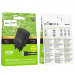 Фото СЗУ Hoco CS94A Leader PD20W+QC3.0 (1USB-A/1C) + кабель Type-C to Type-C (Black) на vchehle.ua