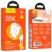 Купить СЗУ Hoco N55 Fundador PD20W+QC3.0 (2USB-A/2C) + кабель Type-C to Type-C (White) на vchehle.ua