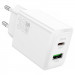 Фото СЗУ Hoco N71 Nuevo PD30W+QC3.0 (1USB-A/1C) (White) в магазине vchehle.ua