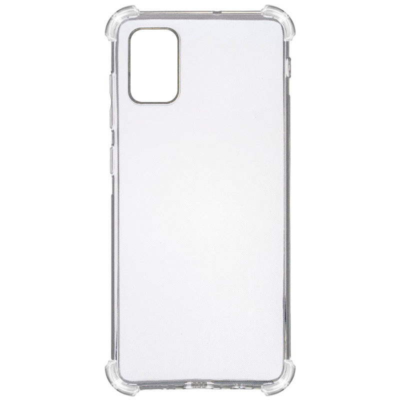 TPU чохол GETMAN Ease logo посилені кути на Samsung Galaxy A31 (Прозорий / Transparent)