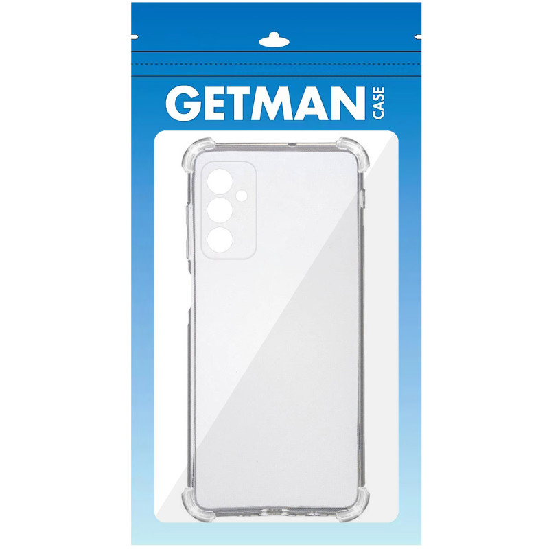Фото TPU чехол GETMAN Ease logo усиленные углы Full Camera для Samsung Galaxy A27 (Бесцветный (прозрачный)) на vchehle.ua
