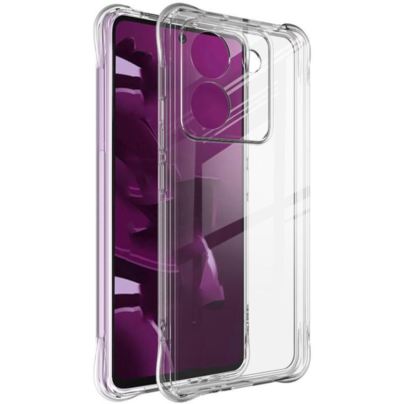 TPU чохол GETMAN Ease logo посилені кути Full Camera на Xiaomi Poco M7 Pro 5G (Безбарвний (прозорий))