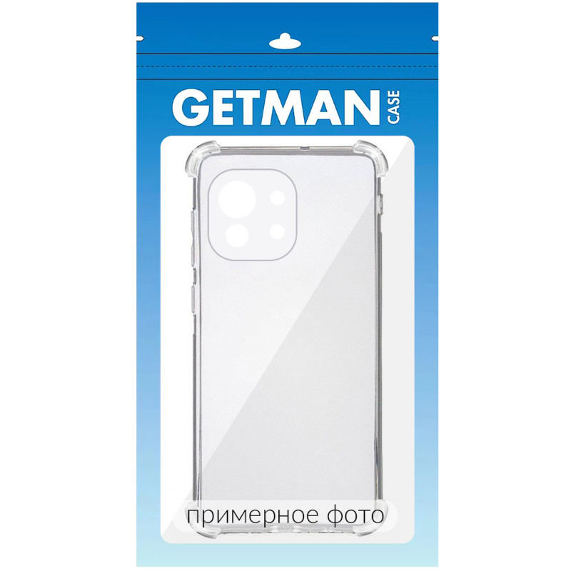 TPU чохол GETMAN Ease logo посилені кути Full Camera на Xiaomi Redmi 15 (Global) (Безбарвний (прозорий)) в магазині vchehle.ua