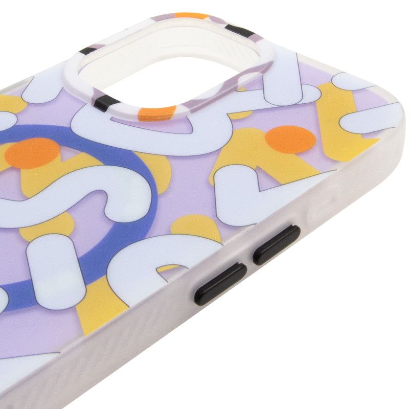Купити TPU чехол Pastel Chaos with Magnetic Fit на Apple iPhone 16 (6.1") (White) на vchehle.ua