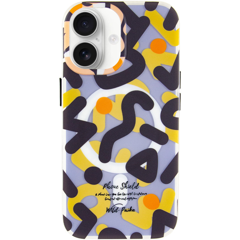 Фото TPU чехол Pastel Chaos with Magnetic Fit для Apple iPhone 17 (6.3") (Black) в магазине vchehle.ua