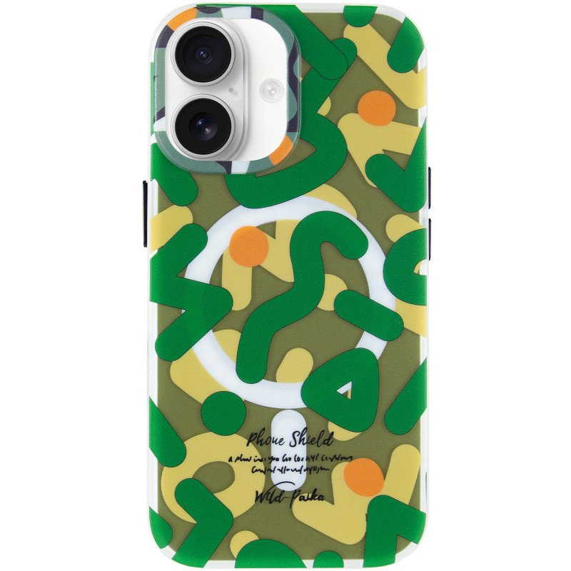 Фото TPU чехол Pastel Chaos with Magnetic Fit для Apple iPhone 17 (6.3") (Green) на vchehle.ua