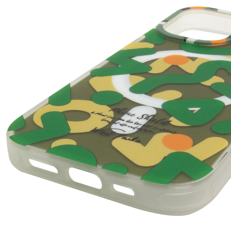 Купить TPU чехол Pastel Chaos with Magnetic Fit для Apple iPhone 17 (6.3") (Green) на vchehle.ua
