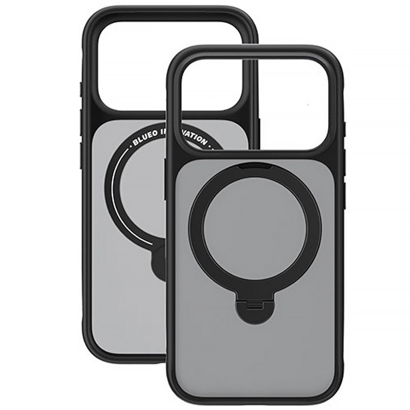 Фото TPU+PC чохол Blueo Skin Friendly 360 with Magnetic Fit на Apple iPhone 17 Pro Max / 18 Pro Max (6.9") (Black) в маназині vchehle.ua