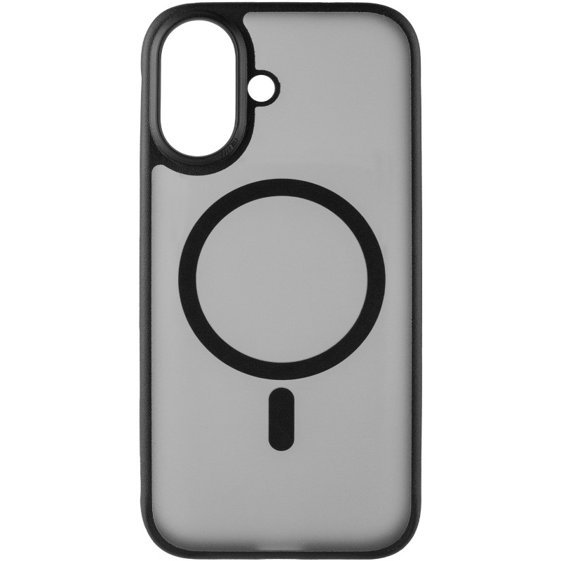 Фото TPU+PC чехол Blueo Skin Friendly Frosted with Magnetic Fit для Apple iPhone 16 (6.1") (Черный / Black) на vchehle.ua