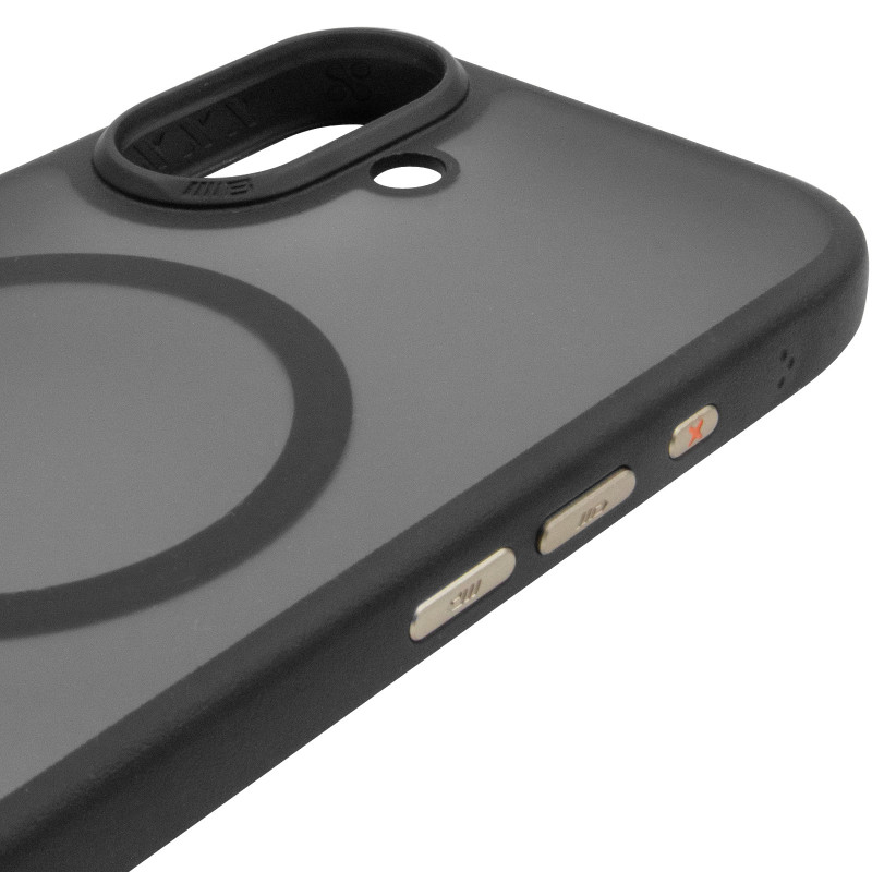 TPU+PC чехол Blueo Skin Friendly Frosted with Magnetic Fit для Apple iPhone 17 (6.3") (Черный / Black) в магазине vchehle.ua