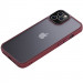 TPU+PC чехол Metal Buttons для Apple iPhone 12 Pro Max (6.7") (Бордовый / Wine Red)