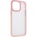 TPU+PC чехол Metal Buttons для Apple iPhone 15 Pro (6.1") (Розовый / Pink)