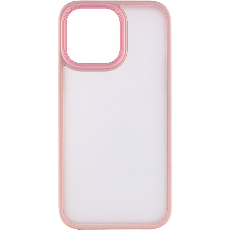 Фото TPU+PC чехол Metal Buttons для Apple iPhone 15 Pro (6.1") (Розовый / Pink) на vchehle.ua