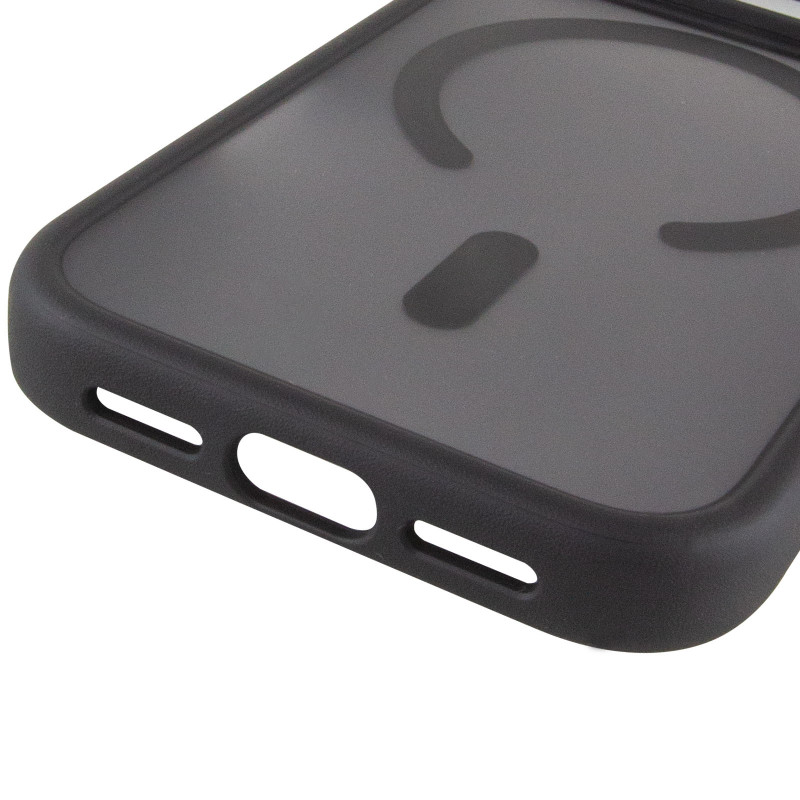 Купить TPU+PC чехол Metal Buttons with Magnetic Fit для Apple iPhone 17 Pro Max (6.9") (Черный / Black) на vchehle.ua