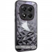 TPU+PC чохол Prisma BubbleGum на Xiaomi Redmi Note 14 4G (Int. version) (3D Grey)