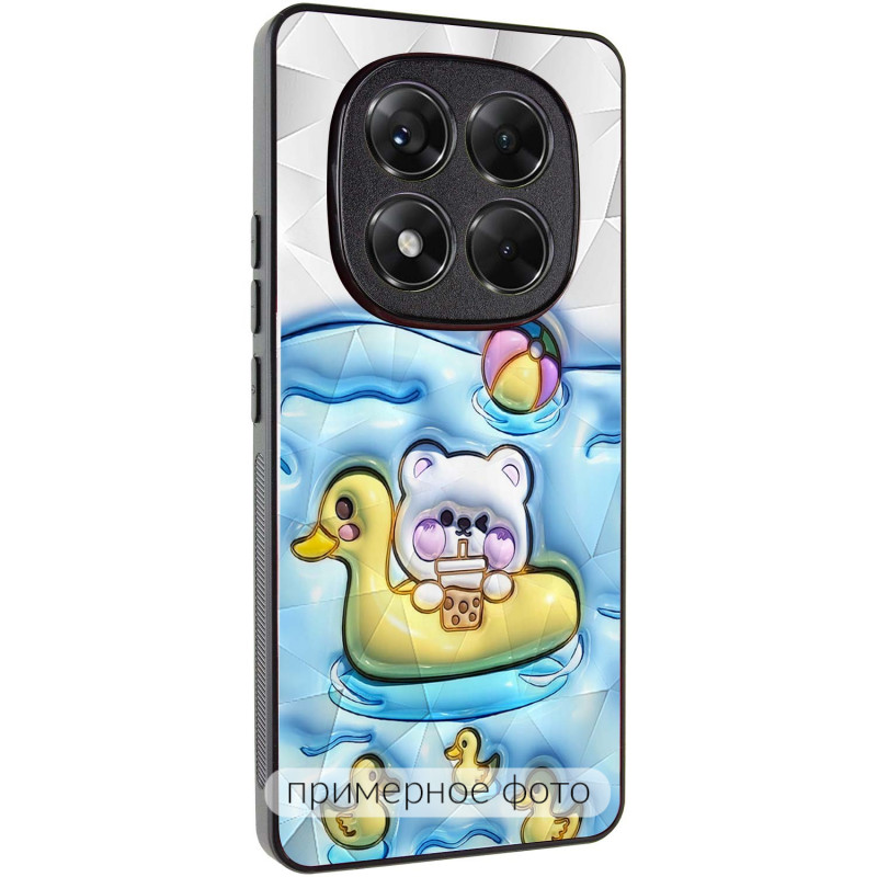 TPU+PC чехол Prisma Fluffie для Xiaomi Redmi Note 14 4G (Int. version) (Ducklings)