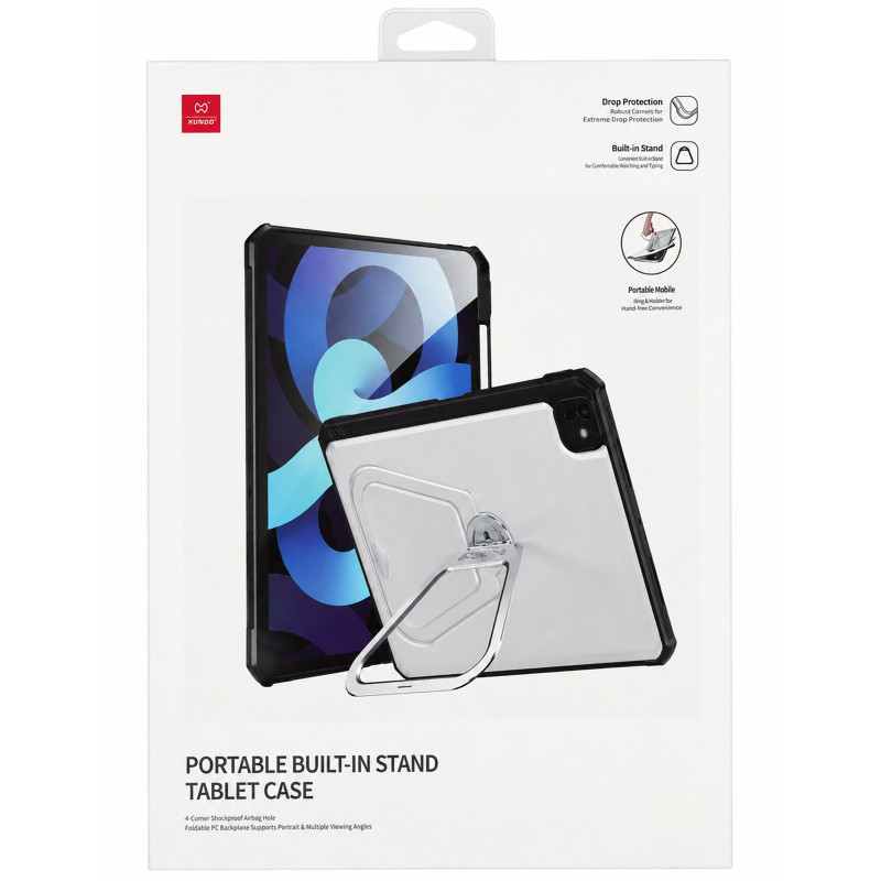 Замовити TPU+PC чохол Xundd 360 Rotate Stand (pen slot) на Apple iPad Air 10.9'' (2020-22)/Air 11'' 2024-26 (Чорний) на vchehle.ua