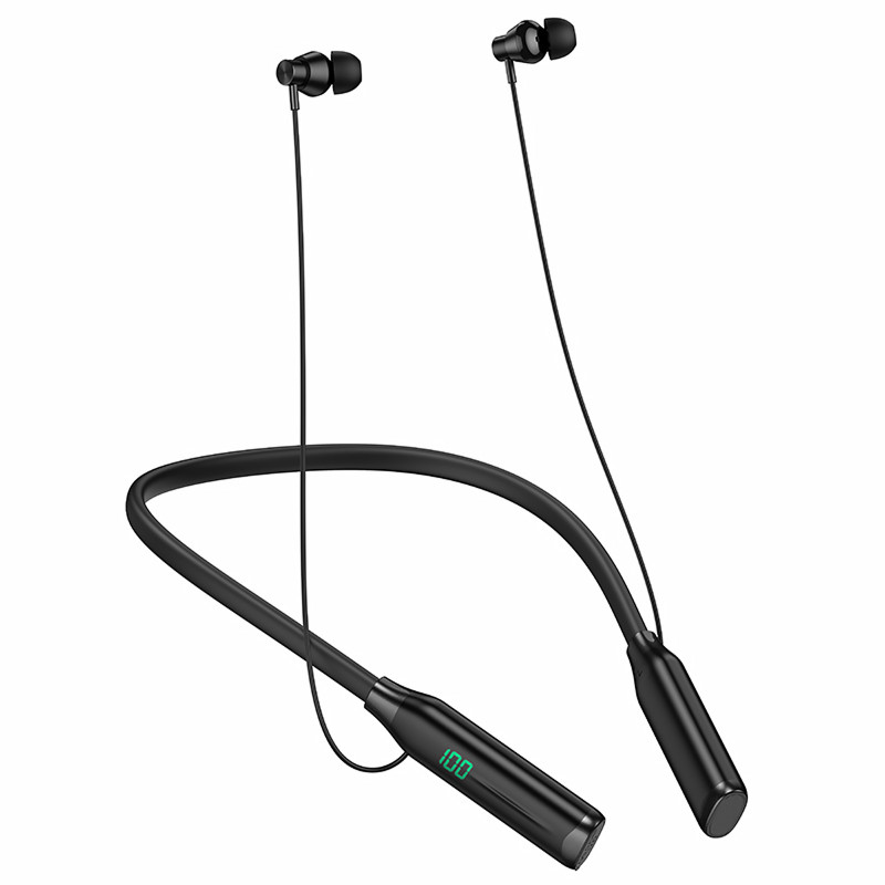 Фото Уцінка Bluetooth Навушники Hoco ES62 Plus Pretty neck-hang (Пошкоджене пакування / Black) на vchehle.ua