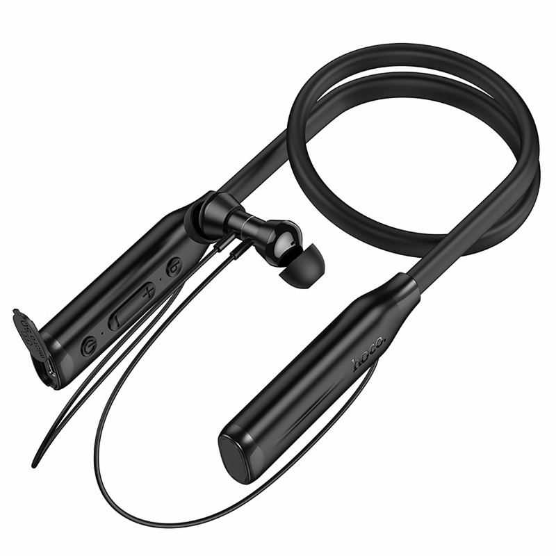 Уцінка Bluetooth Навушники Hoco ES62 Plus Pretty neck-hang (Пошкоджене пакування / Black) в магазині vchehle.ua