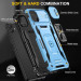 Фото Удароміцний чохол Camshield Army Ring на Samsung Galaxy A08 / A07 (Блакитний / Light Blue) на vchehle.ua