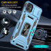 Фото Удароміцний чохол Camshield Army Ring на Samsung Galaxy A08 / A07 (Блакитний / Light Blue) в маназині vchehle.ua