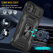 Удароміцний чохол Camshield Army Ring на Samsung Galaxy A08 / A07 (Чорний / Black) в магазині vchehle.ua