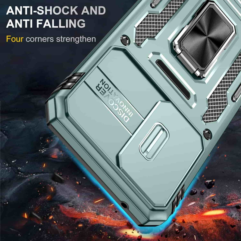 Замовити Удароміцний чохол Camshield Army Ring на Samsung Galaxy A57 5G (Зелений / Light Green) на vchehle.ua
