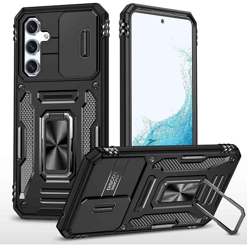 Удароміцний чохол Camshield Army Ring на Samsung Galaxy A57 5G (Чорний / Black)
