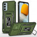 Ударопрочный чехол Camshield Army Ring для Samsung Galaxy A27 (Оливковый / Army Green)