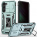 Ударопрочный чехол Camshield Army Ring для Samsung Galaxy S20 FE (Зеленый / Light Green)