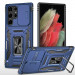 Ударопрочный чехол Camshield Army Ring для Samsung Galaxy S22 Ultra (Синий / Navy)