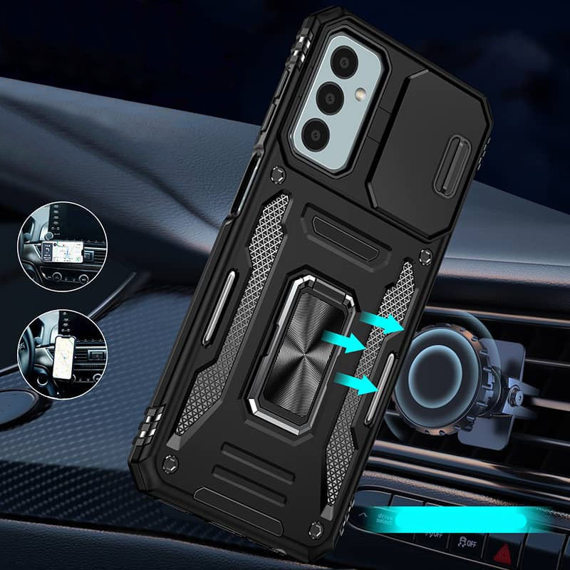 Фото Удароміцний чохол Camshield Army Ring на Samsung Galaxy S25 FE (Чорний / Black) на vchehle.ua