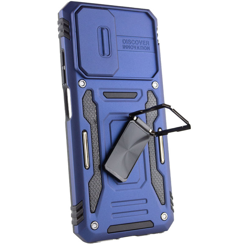 Фото Ударопрочный чехол Camshield Army Ring для Xiaomi Redmi Note 11 (Global) / Note 11S / Note 12S (Синий / Navy) в магазине vchehle.ua