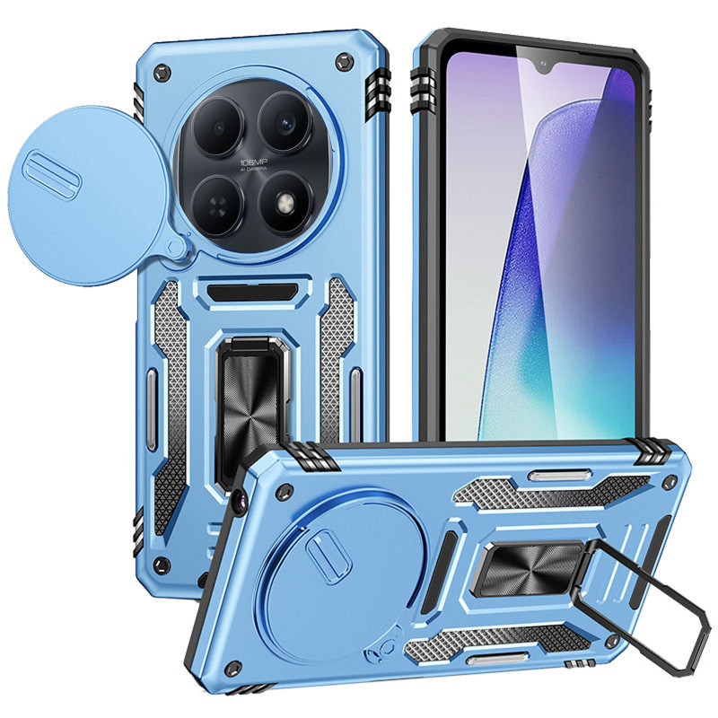 Удароміцний чохол Camshield Army Ring на Xiaomi Redmi Note 15 (EU) / Poco M8 5G (Блакитний / Light Blue)