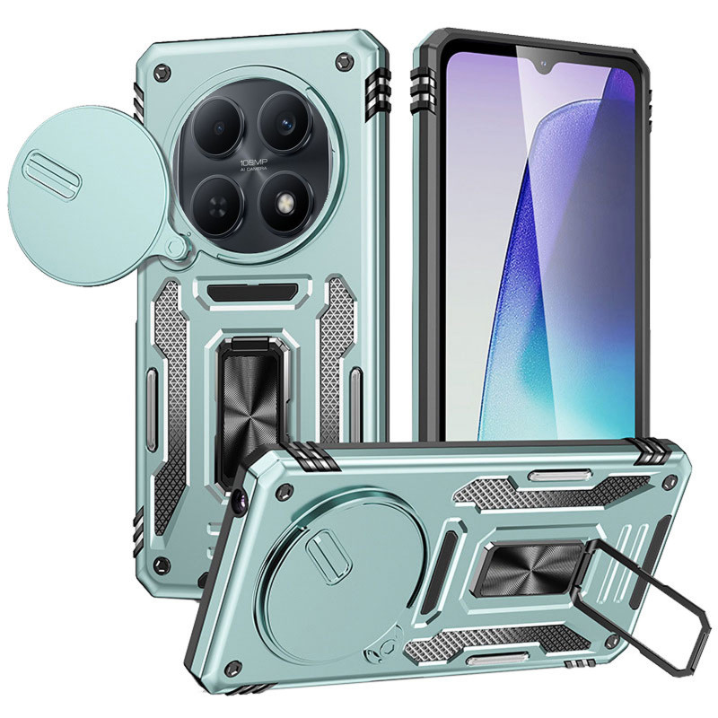Удароміцний чохол Camshield Army Ring на Xiaomi Redmi Note 15 (EU) / Poco M8 5G (Зелений / Light Green)