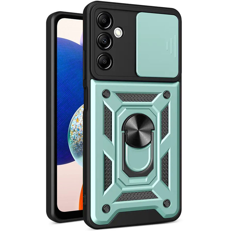 Ударопрочный чехол Camshield Serge Ring для Samsung Galaxy A37 5G (Зеленый)