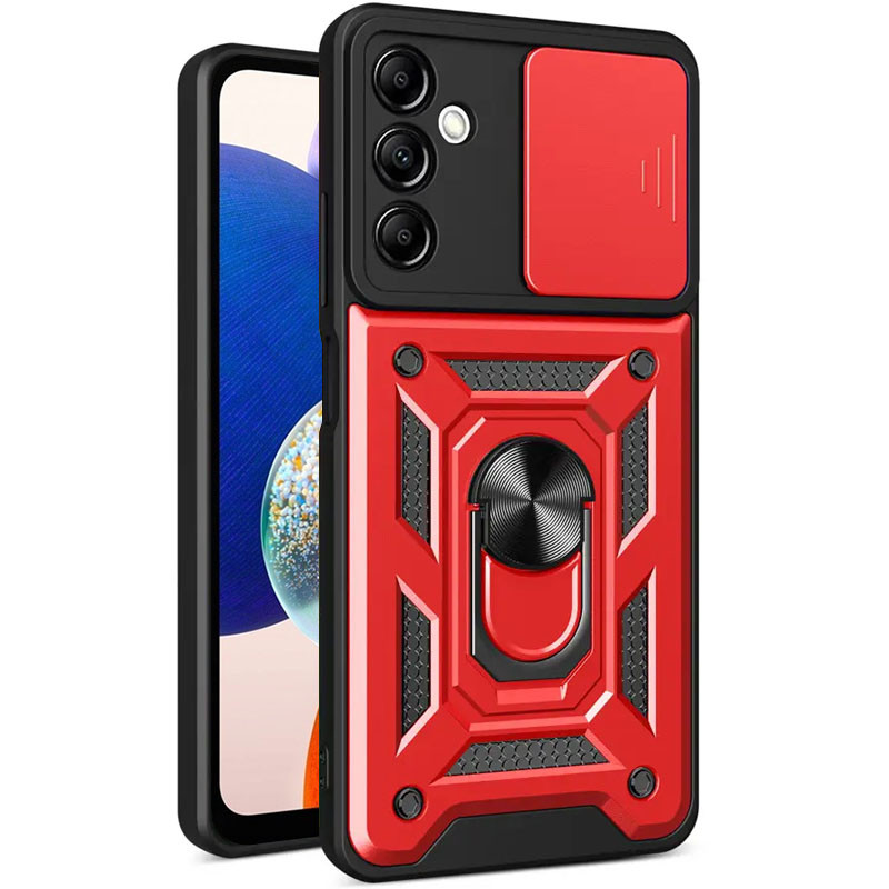 Ударопрочный чехол Camshield Serge Ring для Samsung Galaxy A37 5G (Красный)