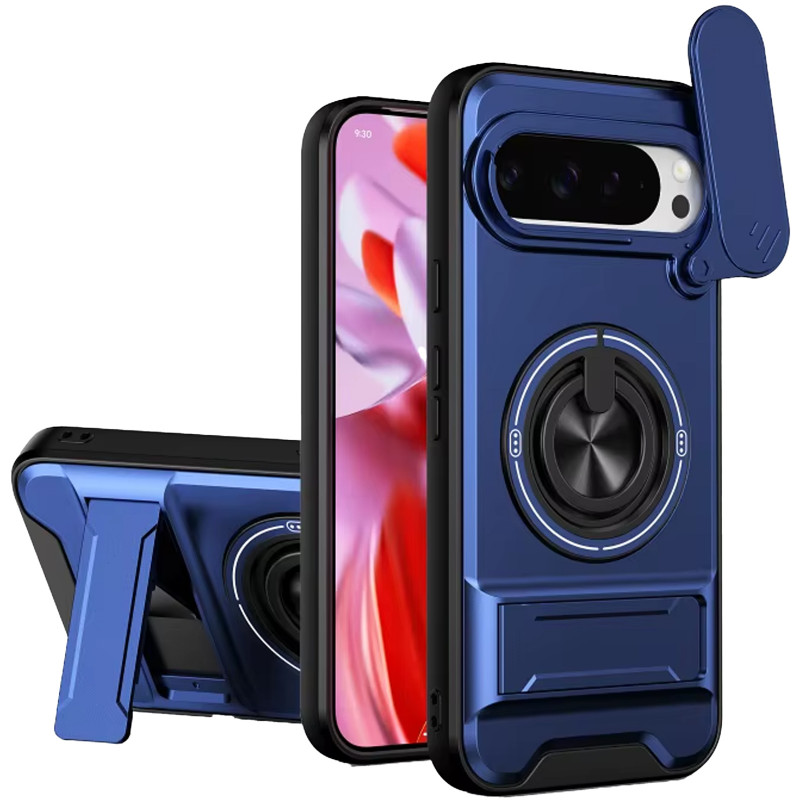 Удароміцний чохол Camshield StandRing case на Google Pixel 9 / 9 Pro (Blue)