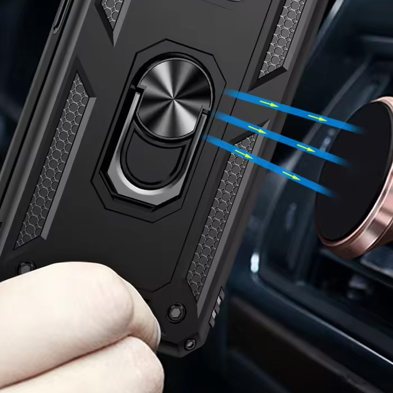 Замовити Ударостійкий чохол Serge Ring for Magnet на Google Pixel 9 Pro (Чорний) на vchehle.ua