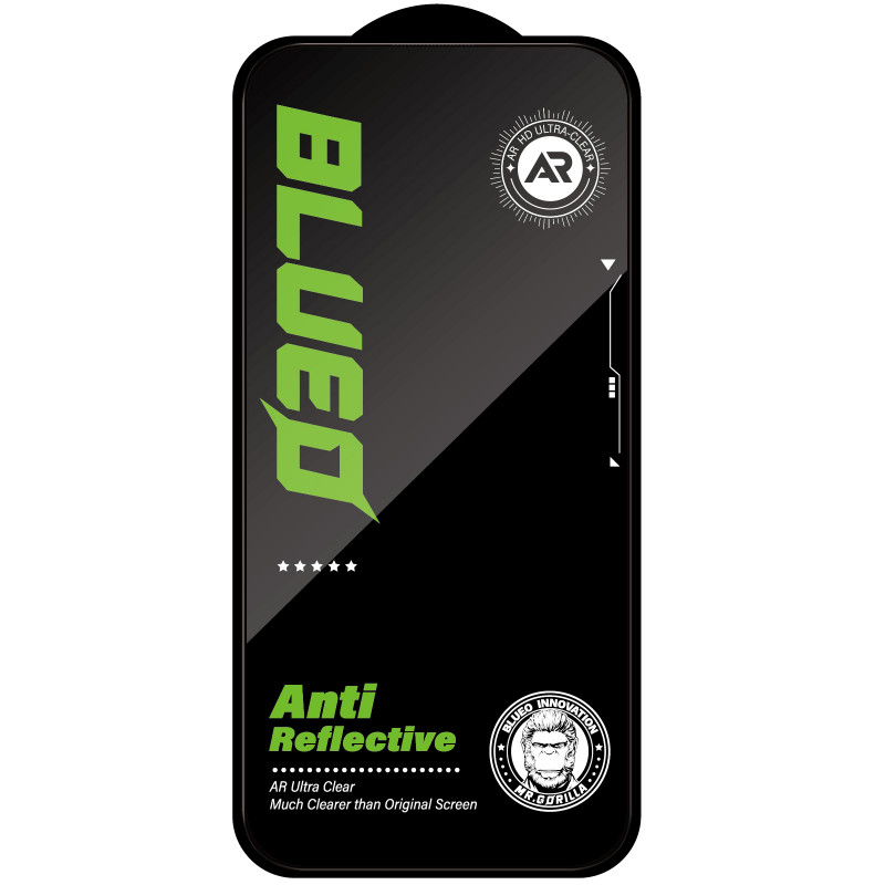 Фото Защитное 2.5D стекло Blueo AR HD для Apple iPhone 17 Pro Max / 16 Pro Max / 18 Pro Max (6.9") (Черный) в магазине vchehle.ua