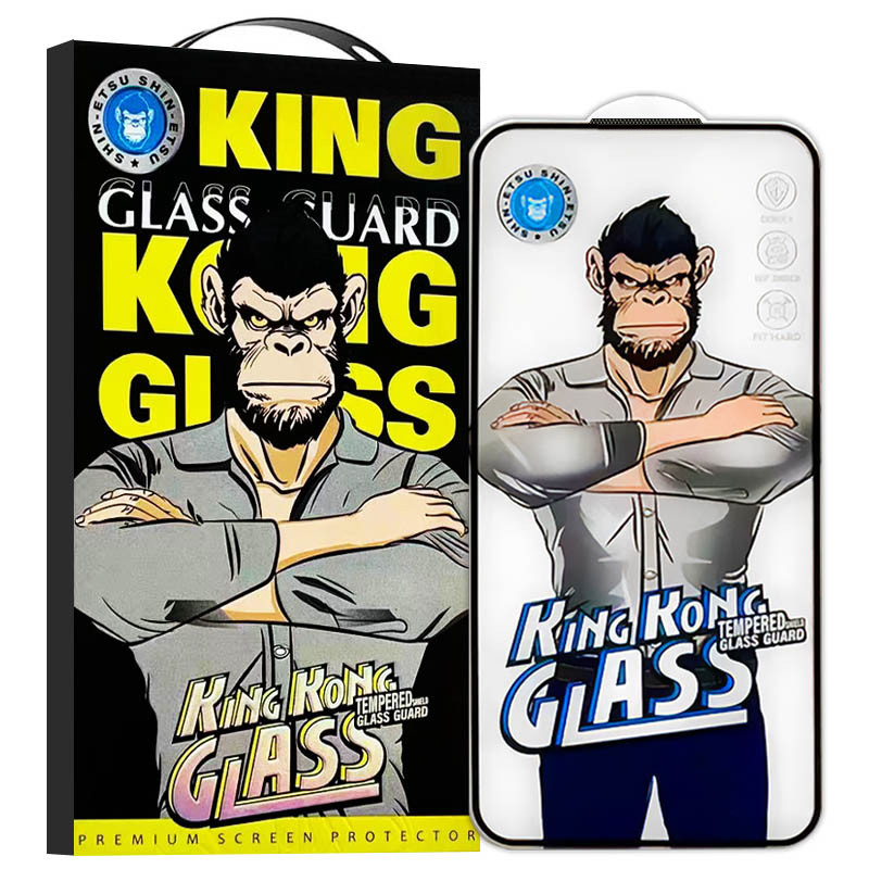 Захисне 2.5D скло King Kong HD на Apple iPhone 17 Pro Max / 18 Pro Max (6.9") (Чорний)