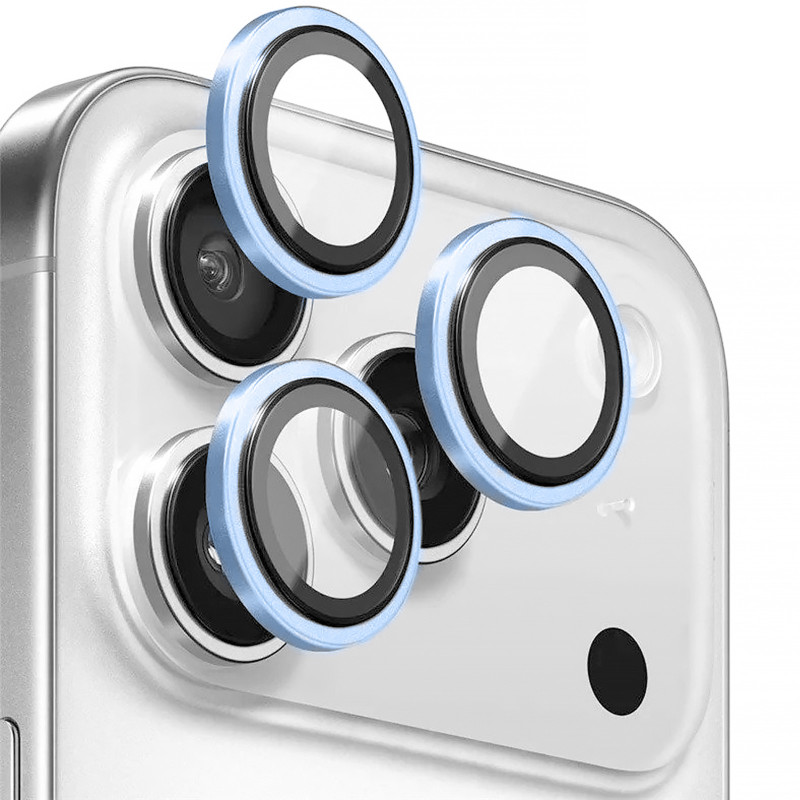Захисне скло BlueO Metal на камеру на Apple iPhone 18 Pro / 18 Pro Max (Блакитний / Sky Blue)