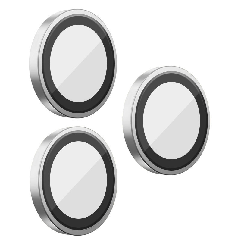 Фото Захисне скло BlueO Metal на камеру на Apple iPhone 18 Pro / 18 Pro Max (Срібний / Silver) на vchehle.ua